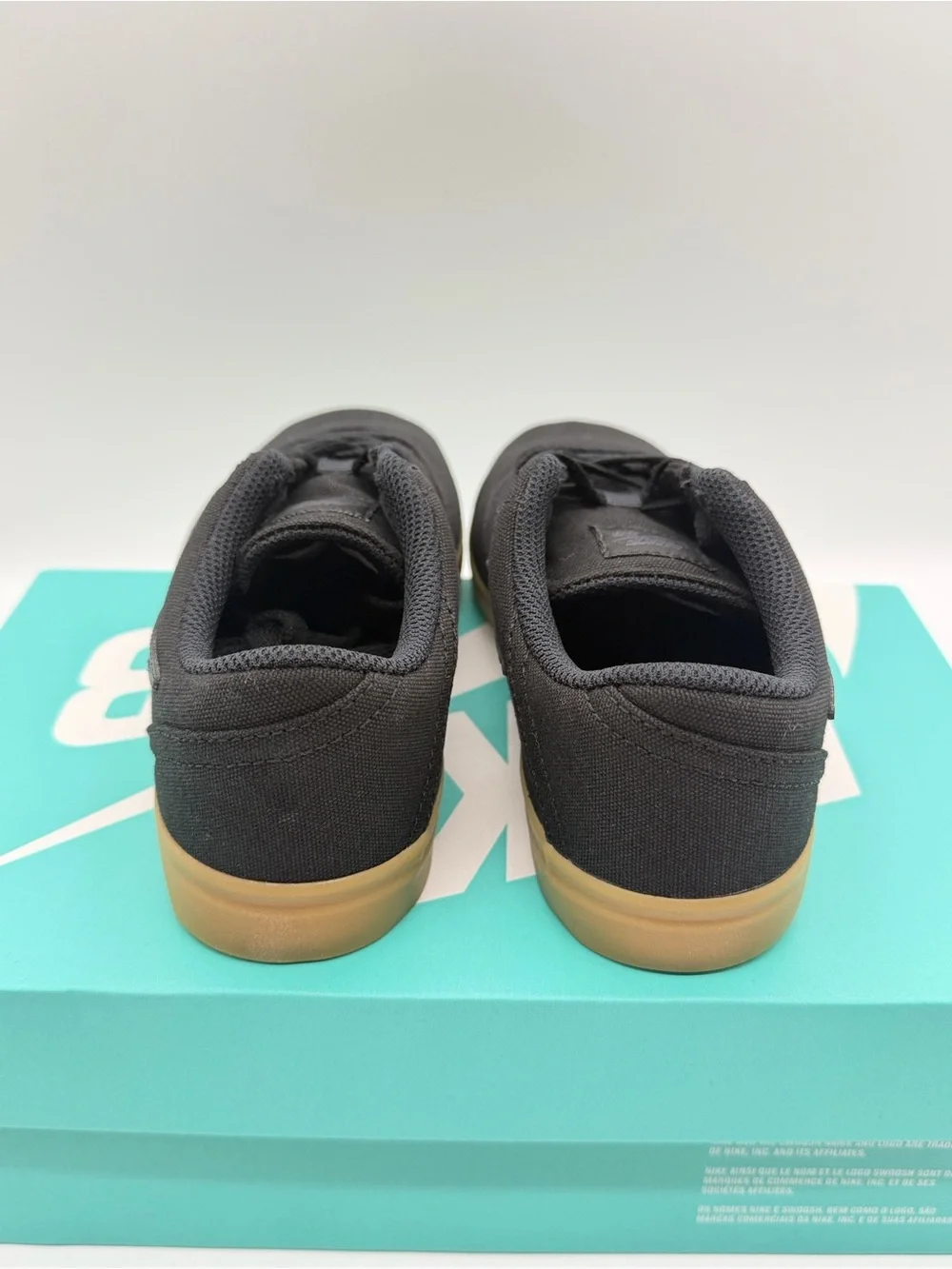Nike SB Check Canvas PS Black Light Brown 905371-006 Size 3Y